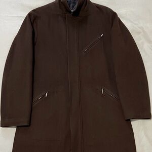 Armani Collezioni Brown Coat - Loro Piana Storm Sytem Wool - Made in Italy